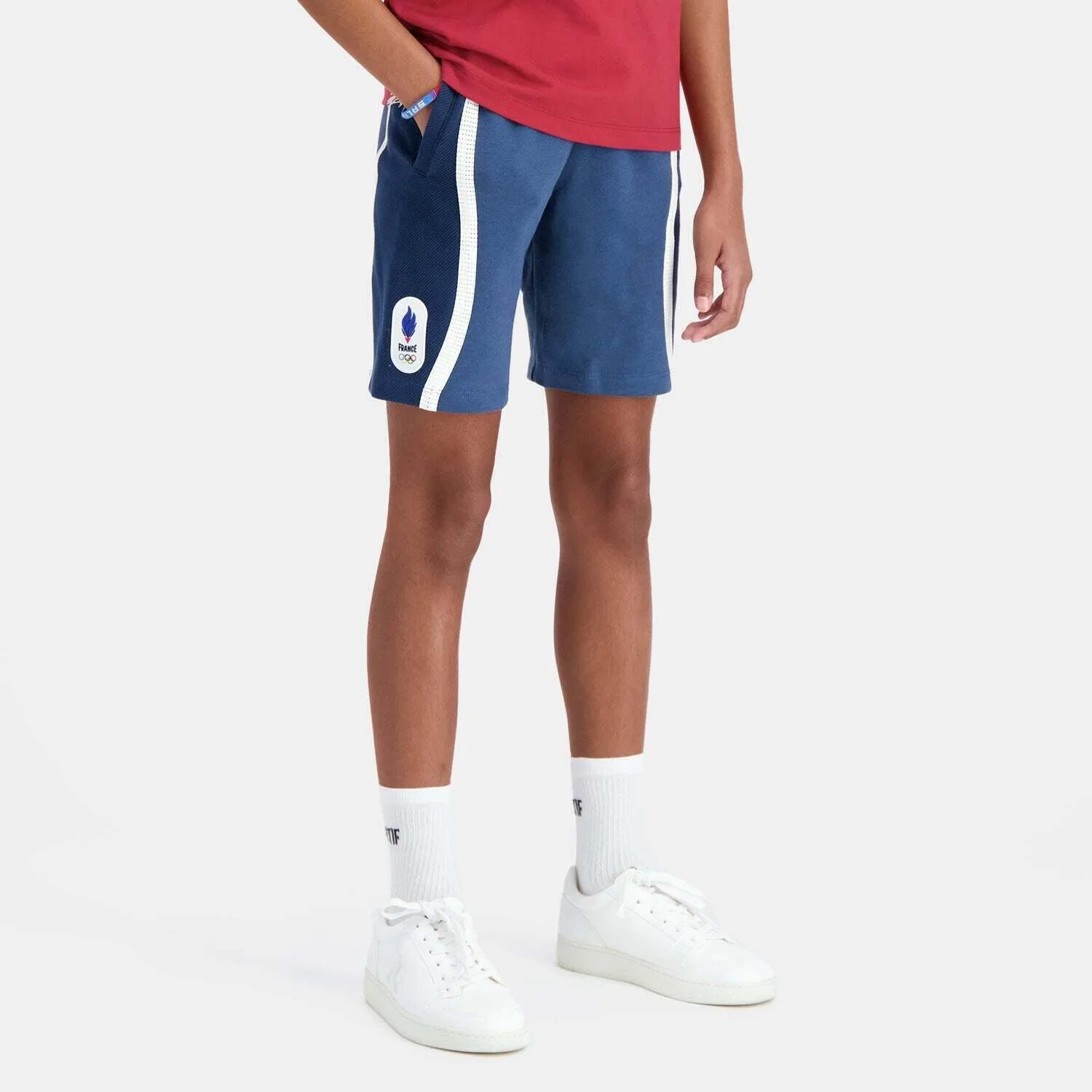 Детские шорты с принтом Efro 24 N° 1 Le Coq Sportif, Blau Navyblau Dunkelblau — фото 4