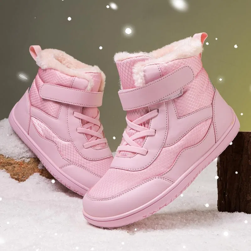 Детские зимние ботинки для снега с широким носком HICKMONBER, Pink — фото 3