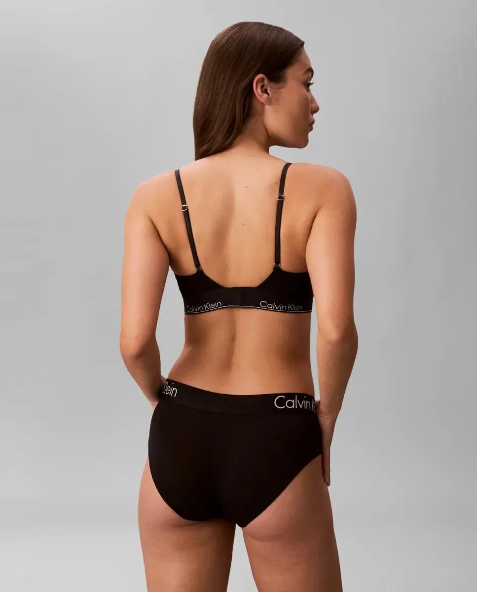 Женский бюстгальтер балконет с формованными чашками Calvin Klein, Negro — фото 3