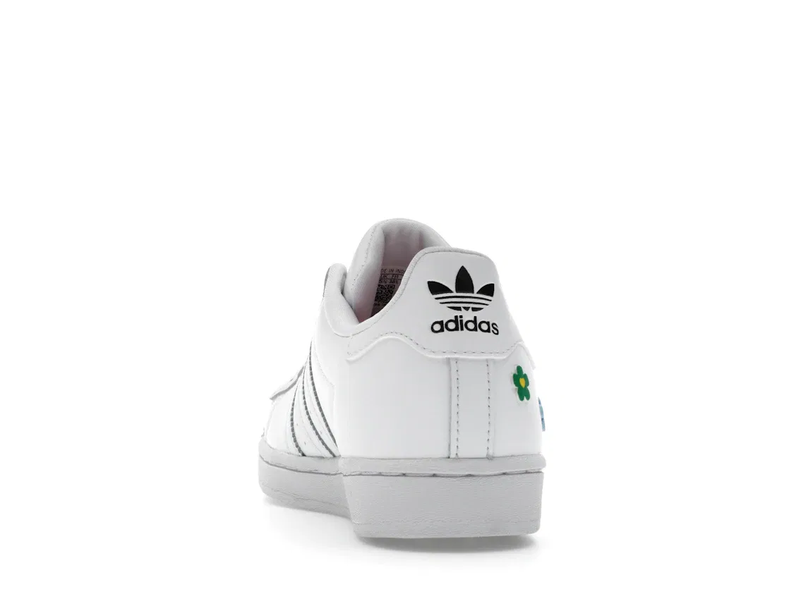 Детские кроссовки с принтом Adidas Superstar Adidas, Cloud White/Cloud White/Core Black — фото 4