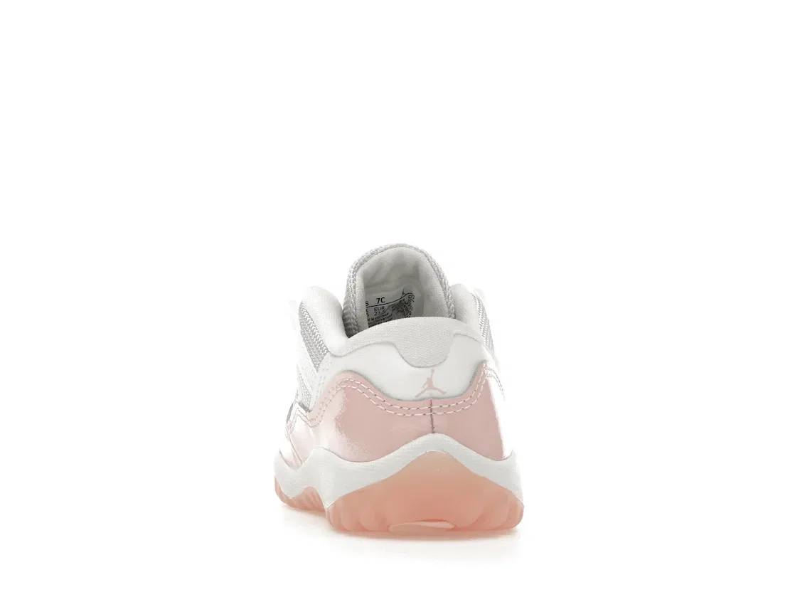 Детские кроссовки Lifestyle с низким верхом Jordan 11 Retro Low Legend Pink (TD) Jordan, White/Legend Pink — фото 4