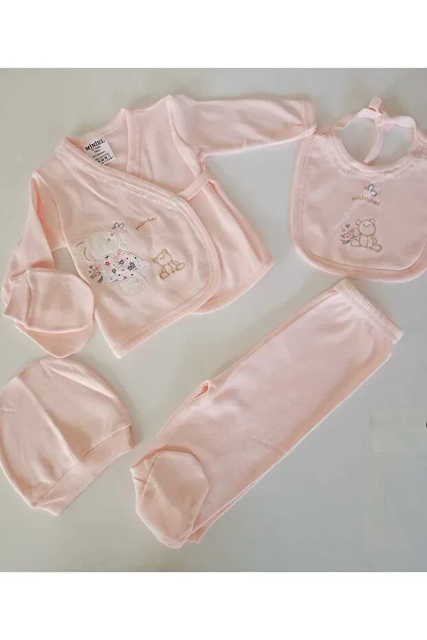 Детский комплект одежды для новорожденных девочек хлопковый Viamaris, Powder Pink