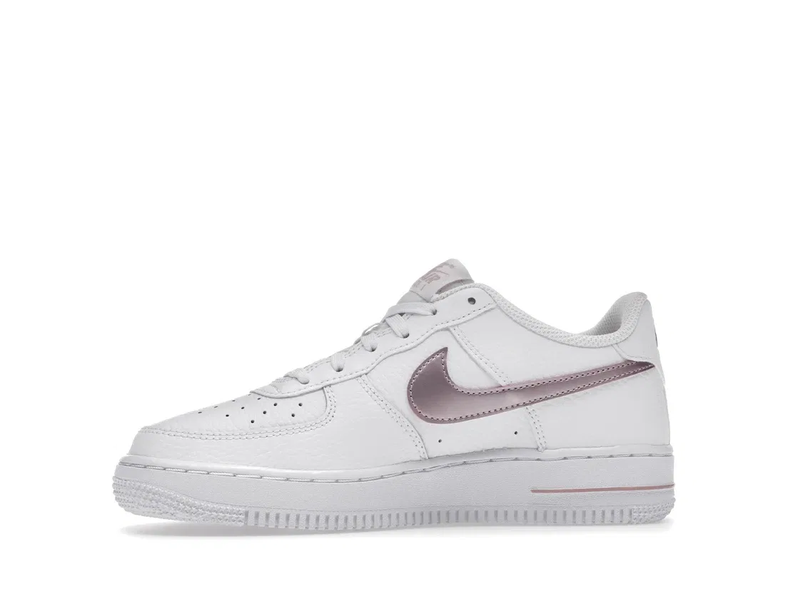 Детские кроссовки Lifestyle с низким верхом Nike Air Force 1 Low, White/Pink Glaze — фото 3