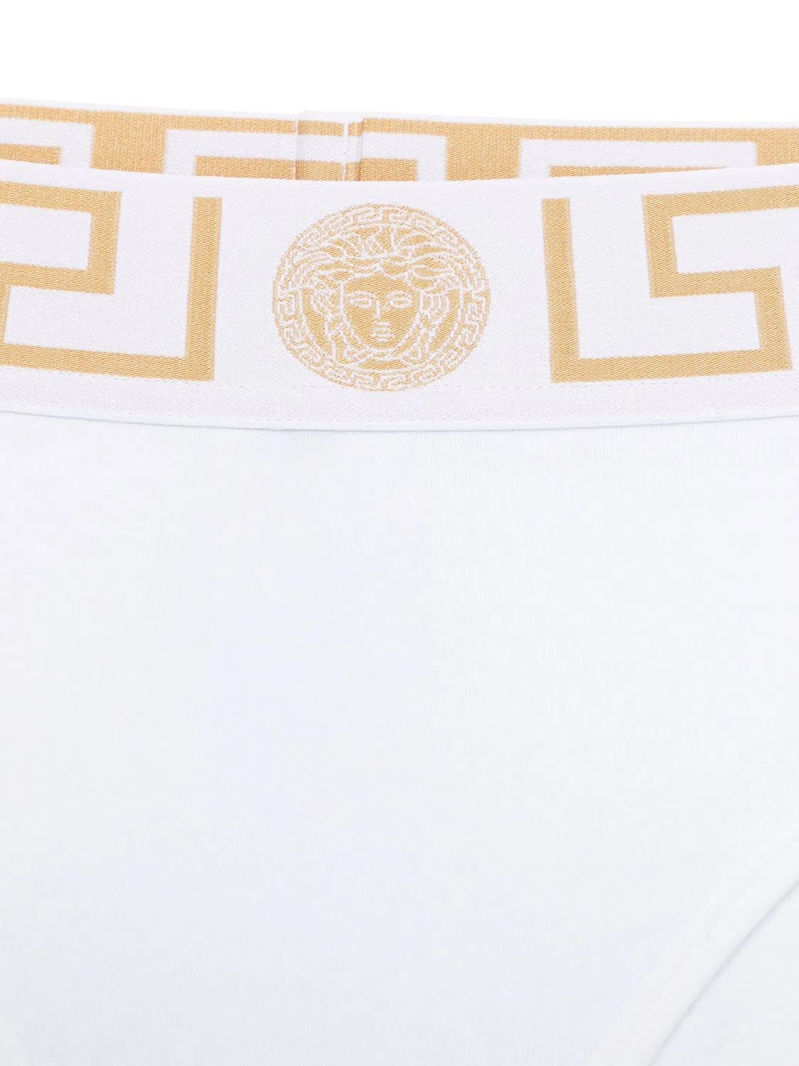 Тонкие трусики из органического хлопка Versace, белый — фото 2
