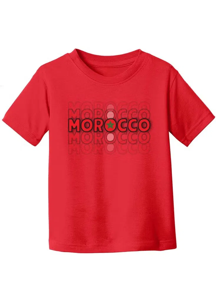 Футболка детская с принтом Morocco Printshop4Me, красный — фото 4
