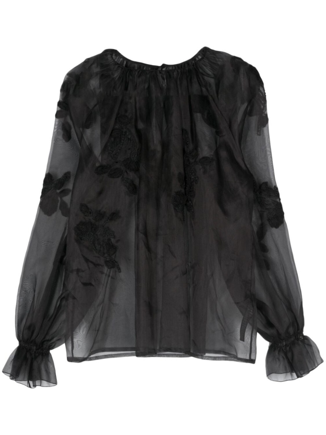 

Ermanno Scervino блузка с цветочным кружевом, черный