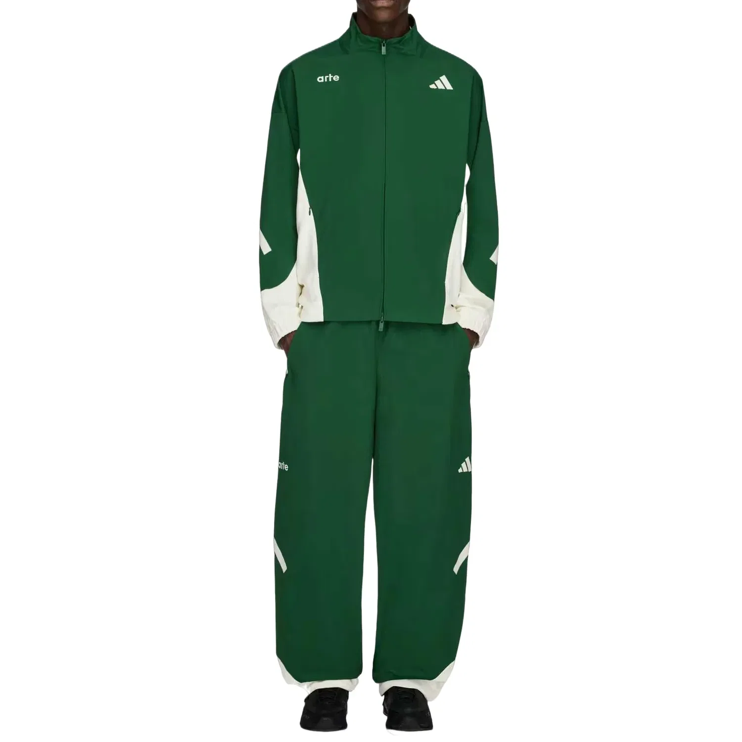 Мужские брюки ARTE Antwerp Z.N.E Track Pant Asia Sizing 'Amazon Green Off White' adidas, Amazon Green/Off White — фото 3