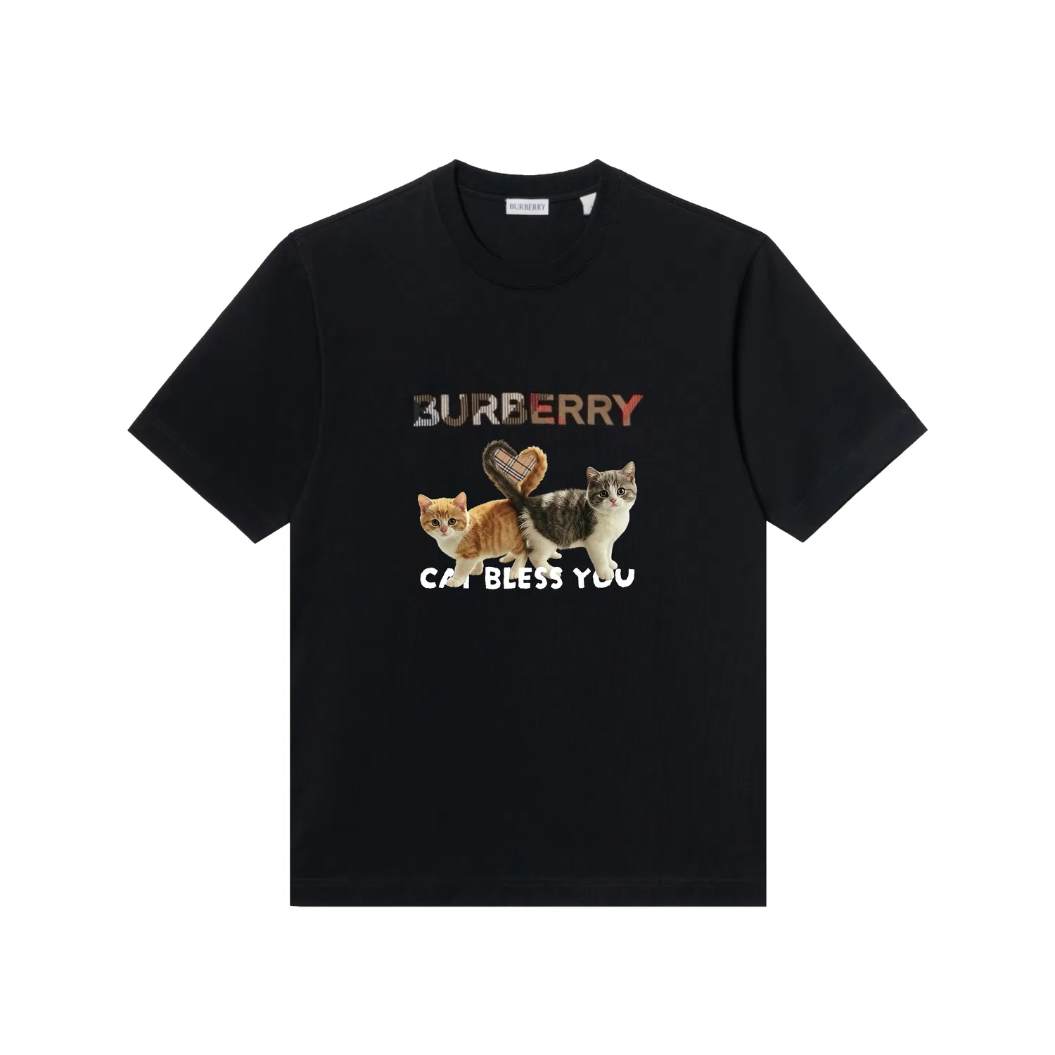 Футболка унисекс с коротким рукавом, свободный крой, Burberry, Knight Black — фото 3