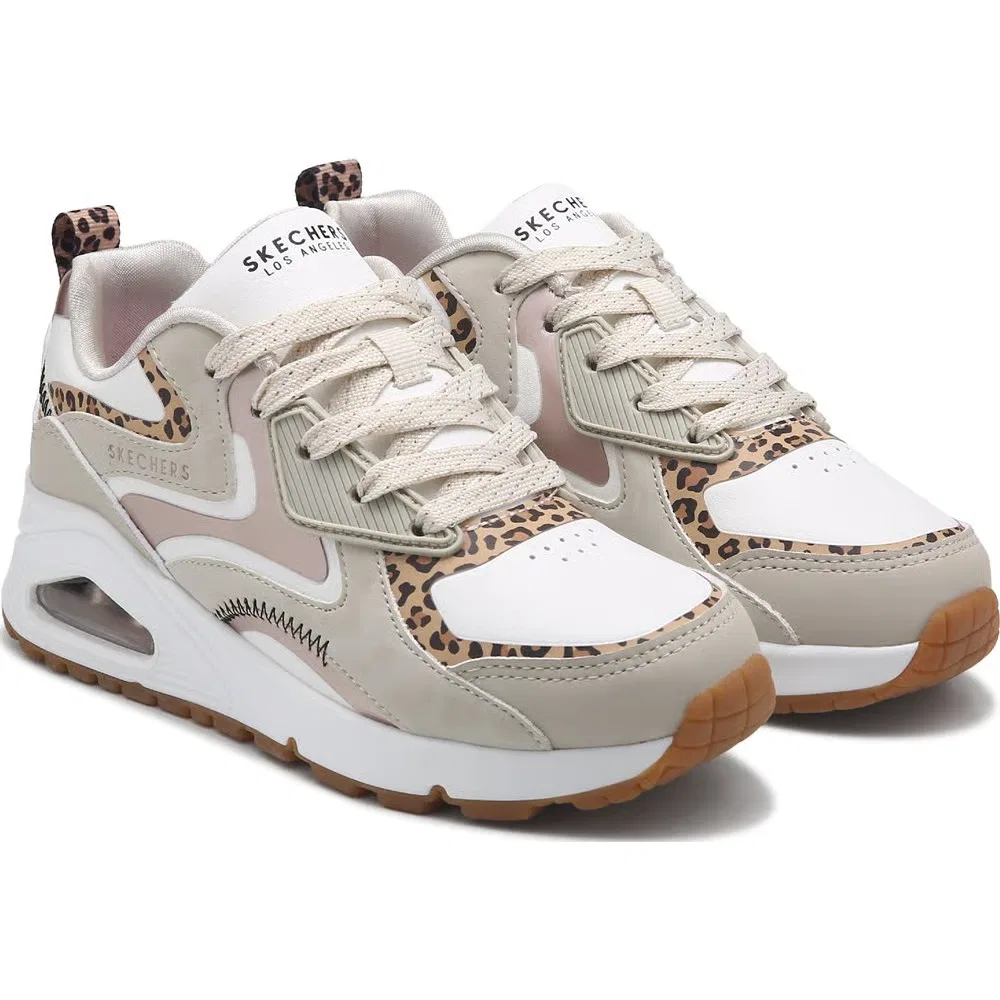 Детские кроссовки Street Uno Skechers, Natural Leopard