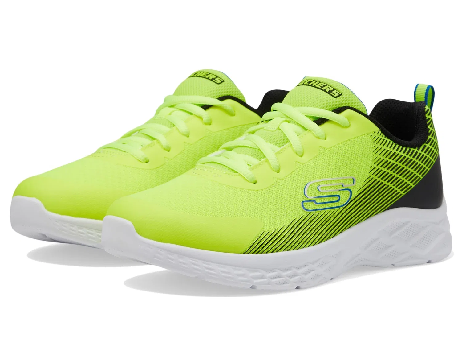 Детские ботинки для мальчиков на шнуровке Sergeants-Verdict Skechers, Yellow Textile Synthetic Black Blue Tr — фото 2