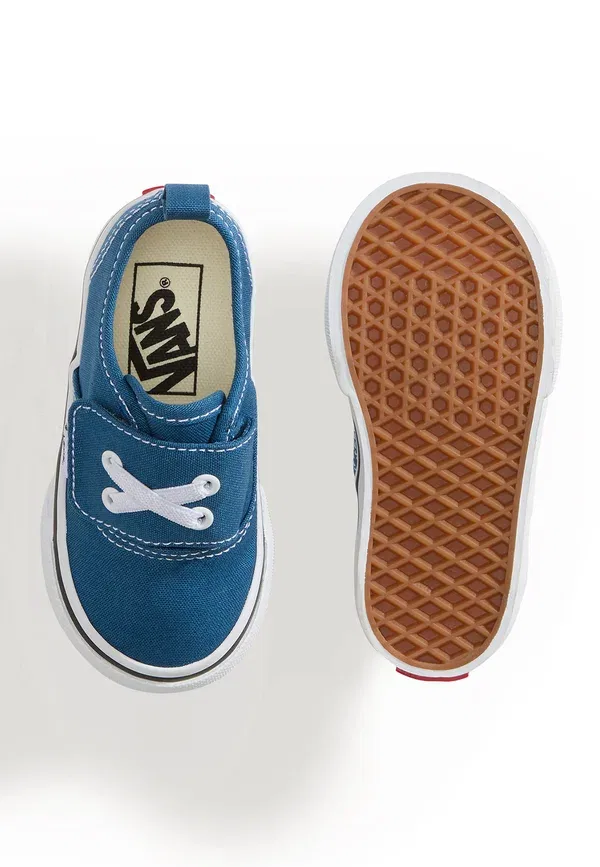 Кроссовки из текстиля Authentic elastic unisex - baby shoes Vans, темно-синий — фото 3