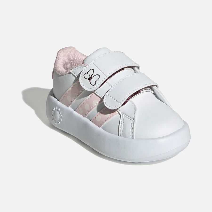 Детские спортивные кроссовки с принтом Микки Маус adidas Grand Court Minnie Cf I, Белый — фото 3