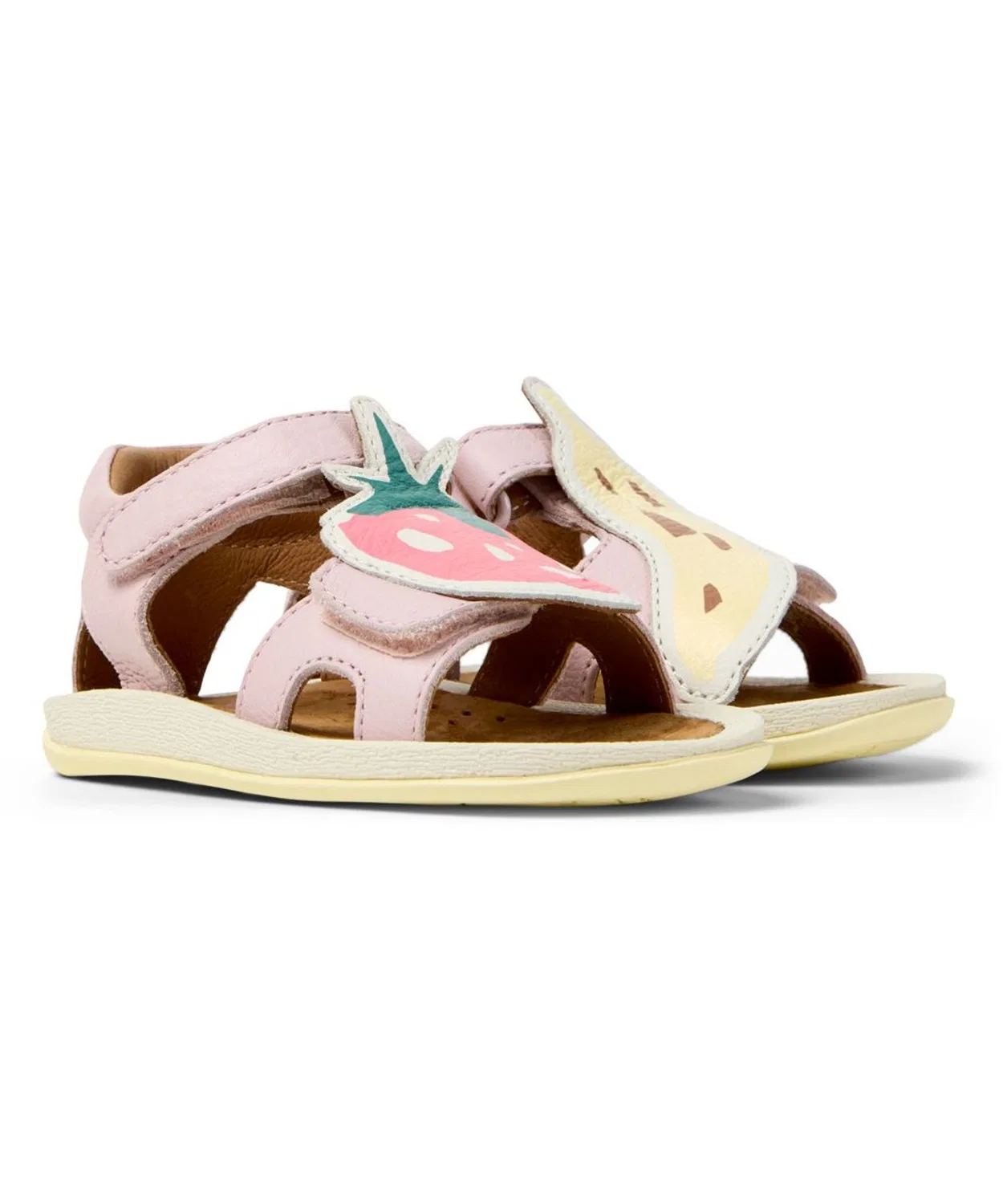 Детские сандалии с ремешками CAMPER TWINS FW, Розовый