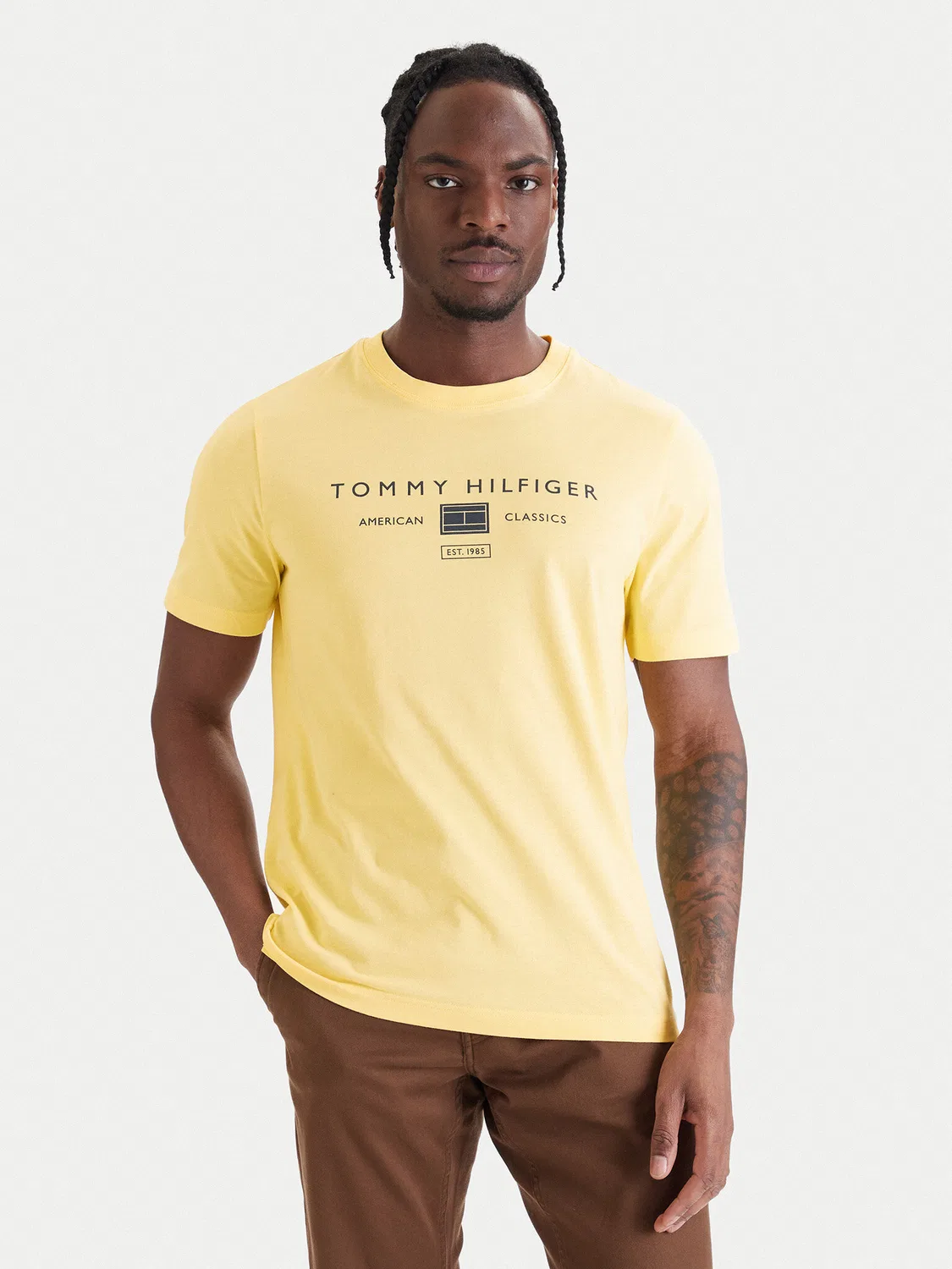 Мужская футболка стандартного кроя Brand Love Tommy Hilfiger, желтый