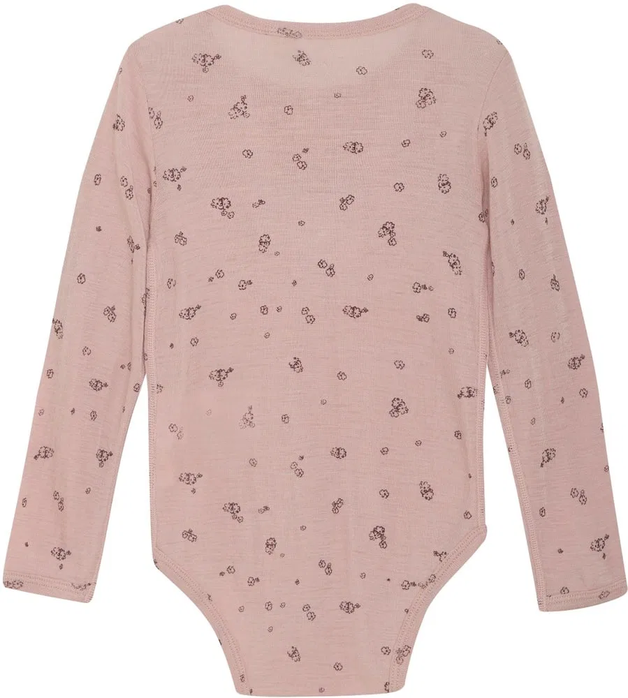 Боди с длинным рукавом Body LS Fixoni, розовый — фото 2