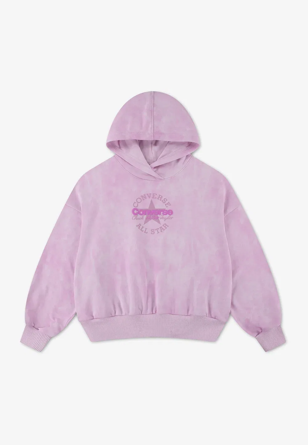 Худи с принтом, свободного кроя, с эффектом потертости Converse, New Found Bloom