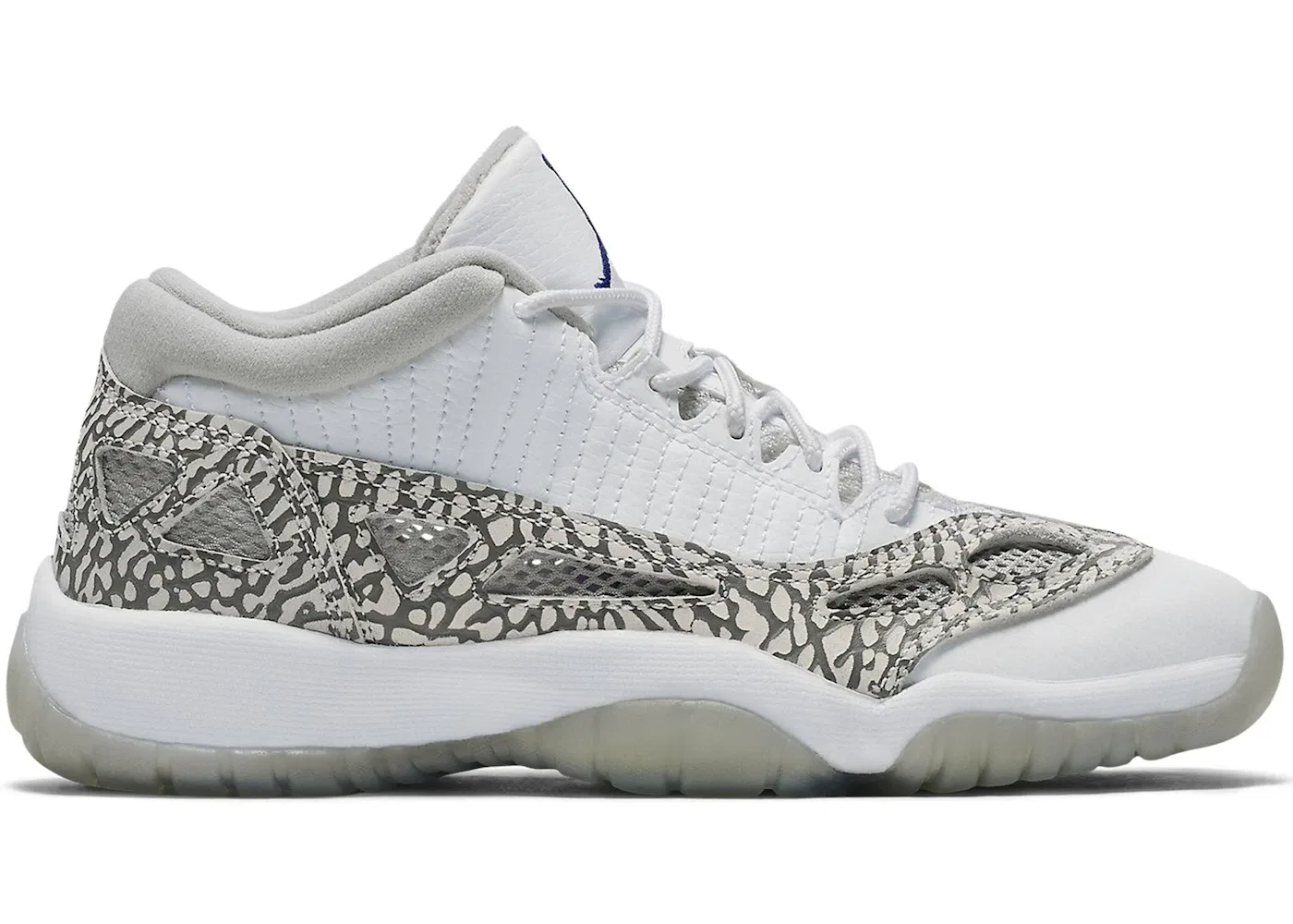 Детские кроссовки Lifestyle Jordan 11 Retro Low IE Jordan, White/Cobalt/Zen Grey/Cement Grey