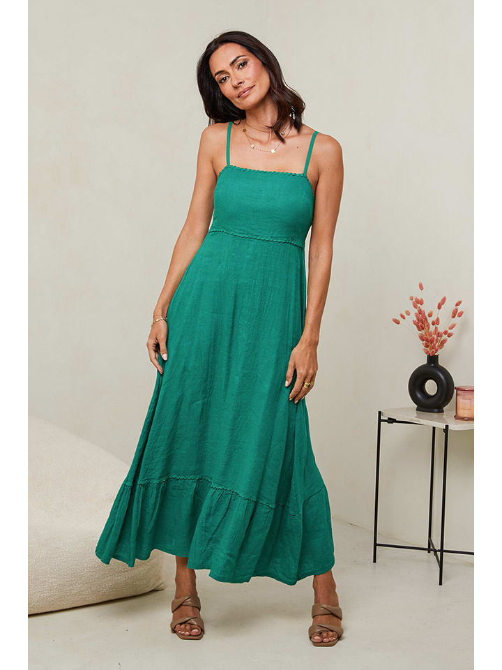 

Длинное платье Le Monde du Lin, зеленый