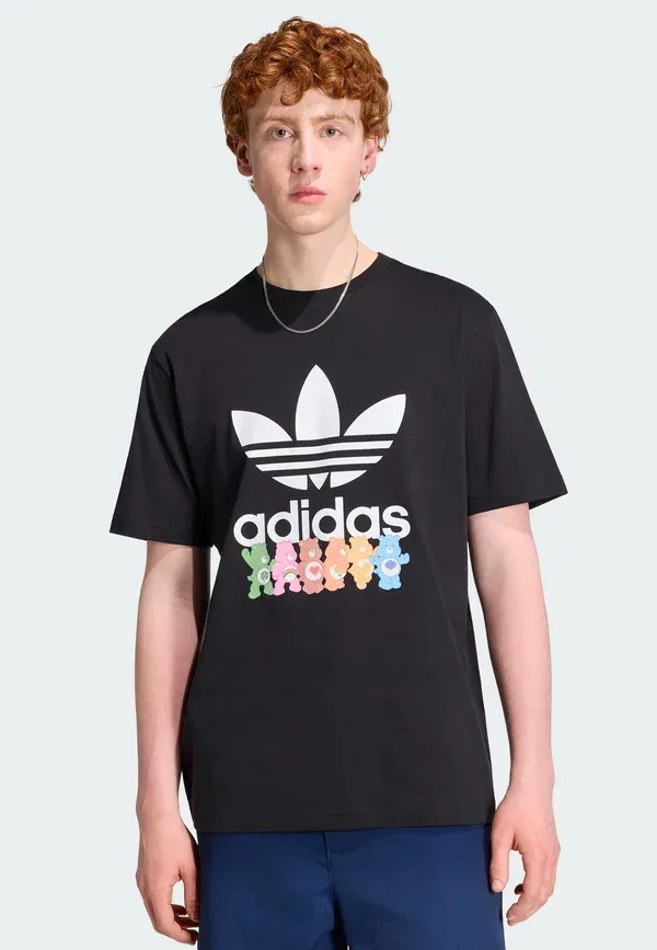 Футболка с принтом Care Bear Adidas Originals, черный