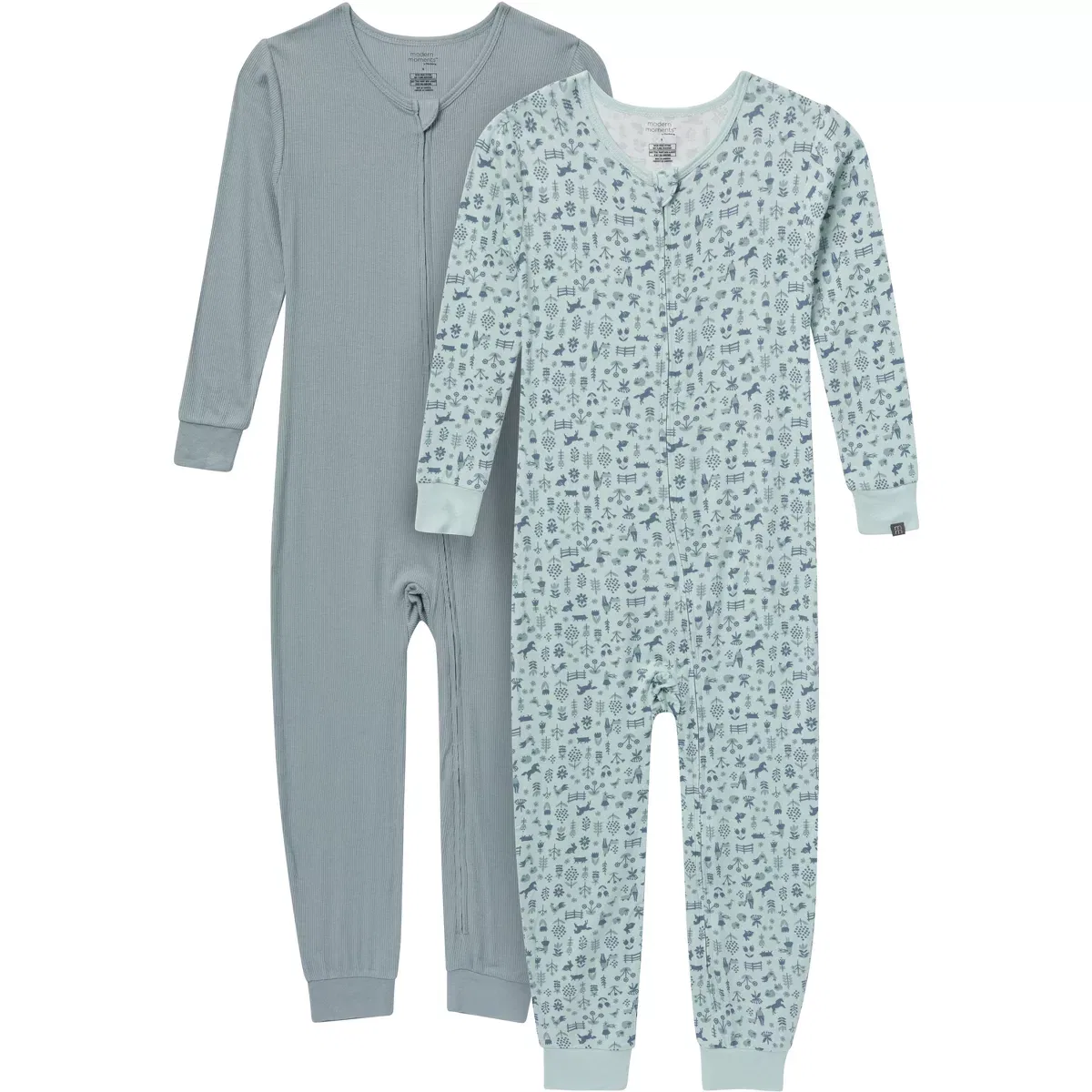 Детский комплект пижам без ступней с принтом Modern Moments by Gerber, Blue