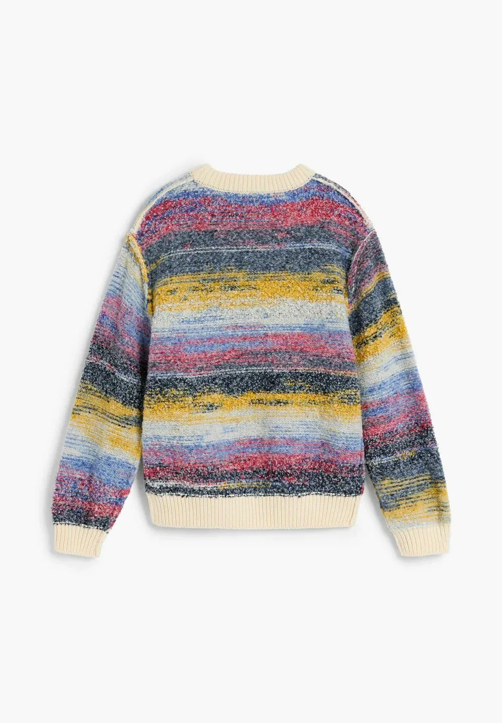 Разноцветный меланжевый свитер унисекс - джемпер Desigual, White — фото 4