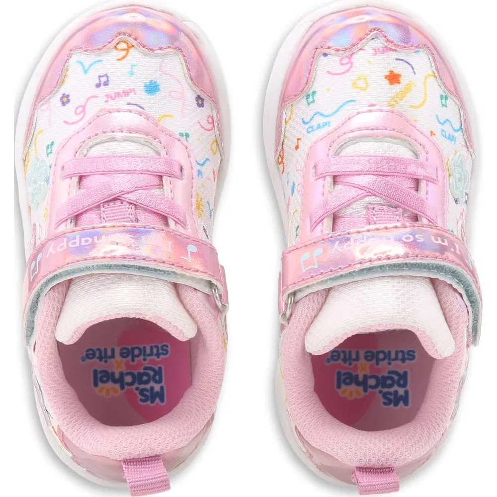 Детские кроссовки с подсветкой Ms. Rachel I'M So Happy Stride Rite, Pink — фото 4