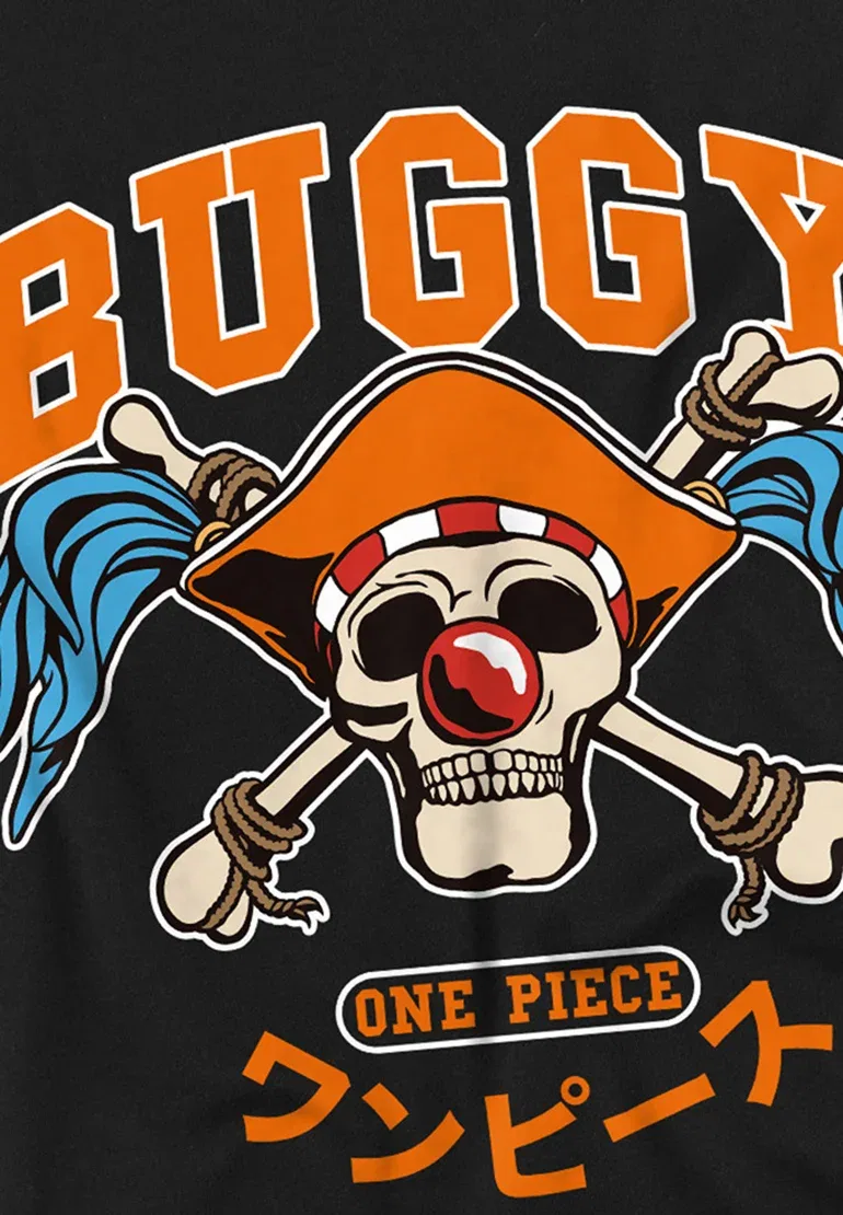 Толстовка One Piece Buggy College Skull унисекс Netflix, Black — фото 3