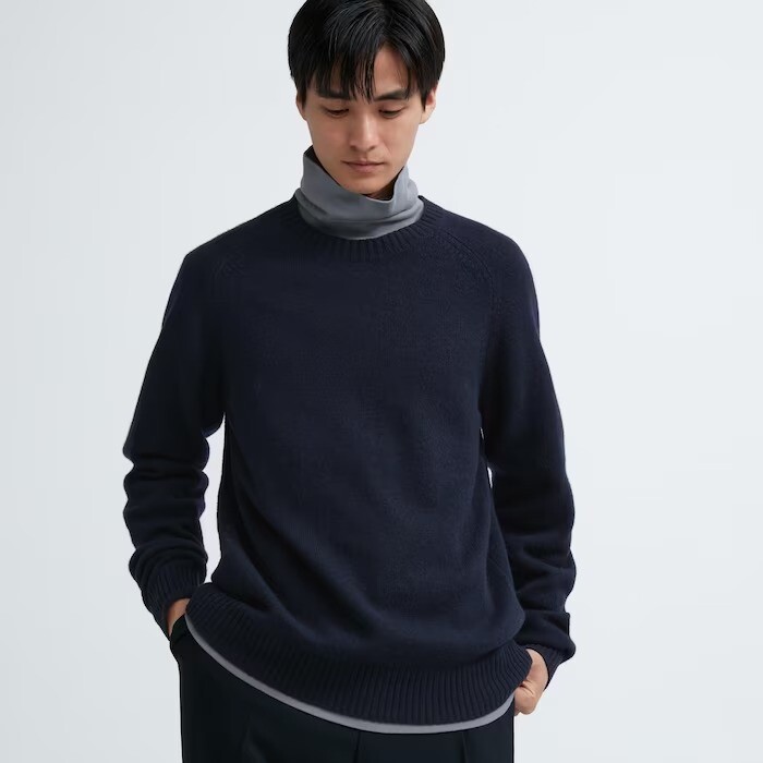 

Джемпер Uniqlo Premium Lambswool, темно-синий