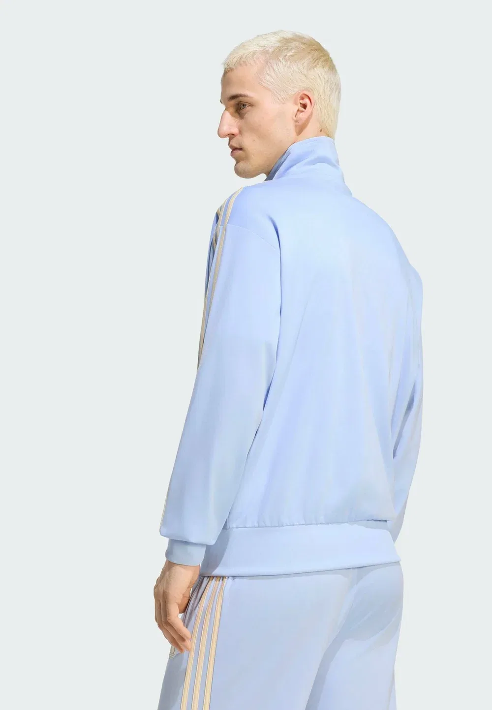 Firebird tt - тренировочная куртка Adidas Originals, Blue Dawn Warm Vanilla — фото 2