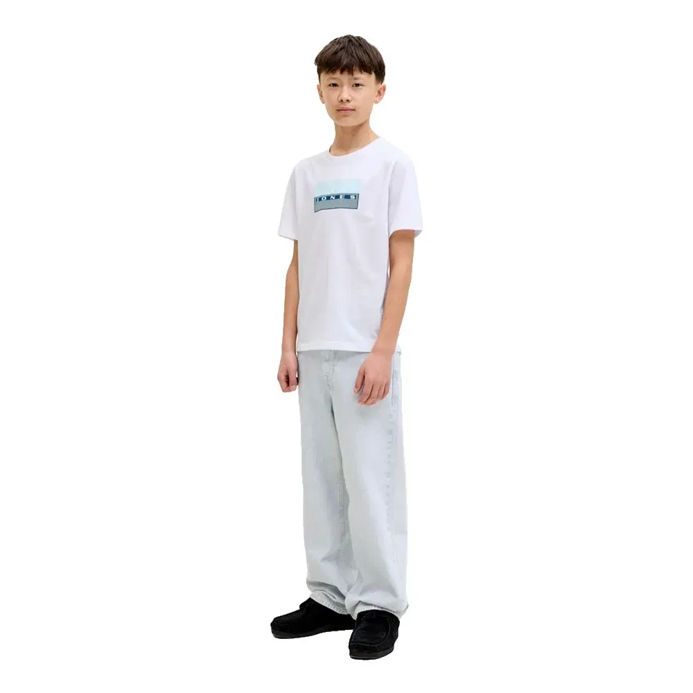 Детская футболка с принтом Fusion Dots Print Jack & jones, White — фото 4