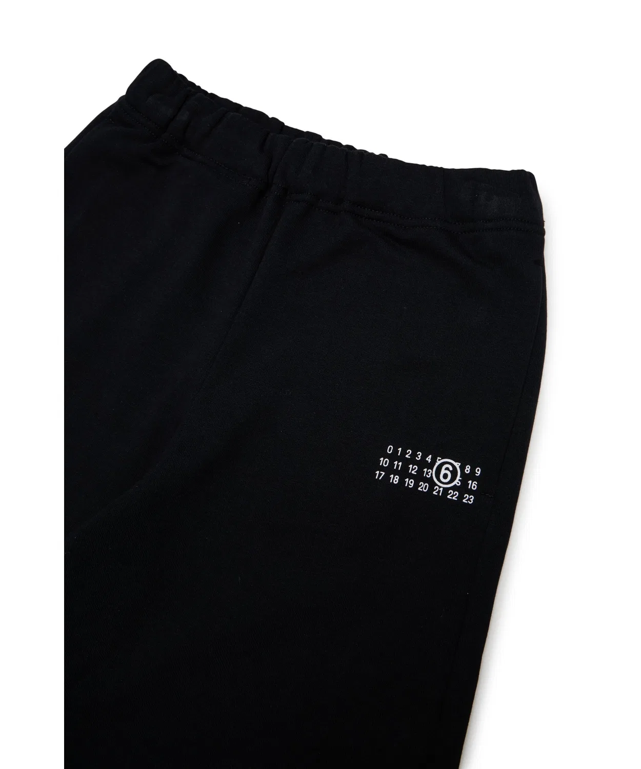 Детские спортивные штаны из хлопка с принтом и брендовым логотипом MM6 Maison Margiela, Black — фото 3
