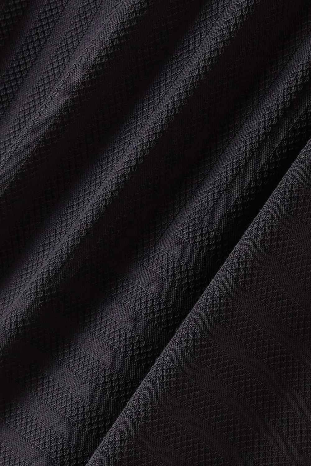 Футболка с коротким рукавом Diamond Jacquard Emporio Armani, черный — фото 4