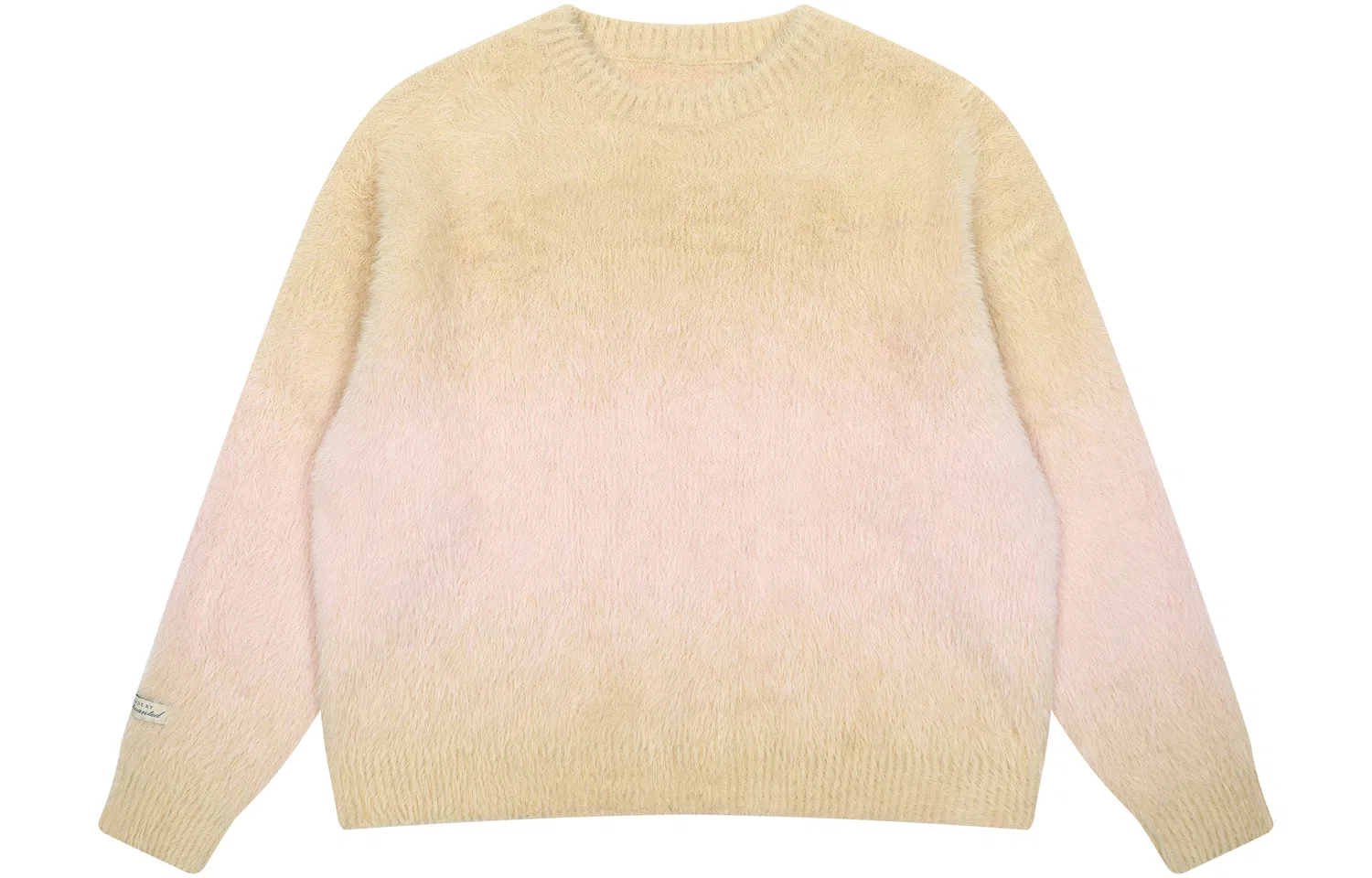 Детский свитер с круглым вырезом, утепленный Staycation, MostwantedLab, Light Pink Gradient