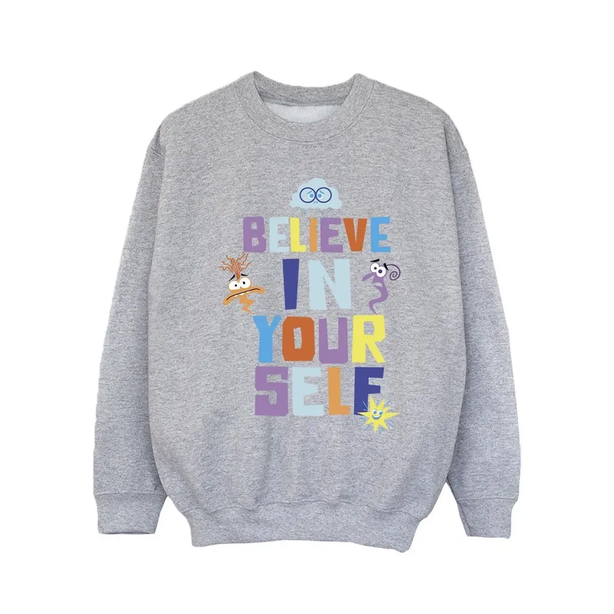 Свитшот Believe in yourself Inside Out, Grey