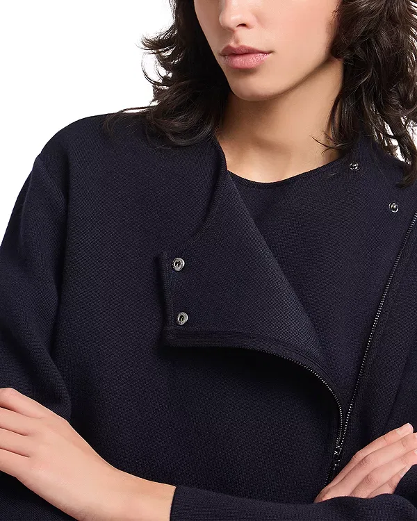 Женская куртка из шерсти Emporio Armani, Solid Dark — фото 4