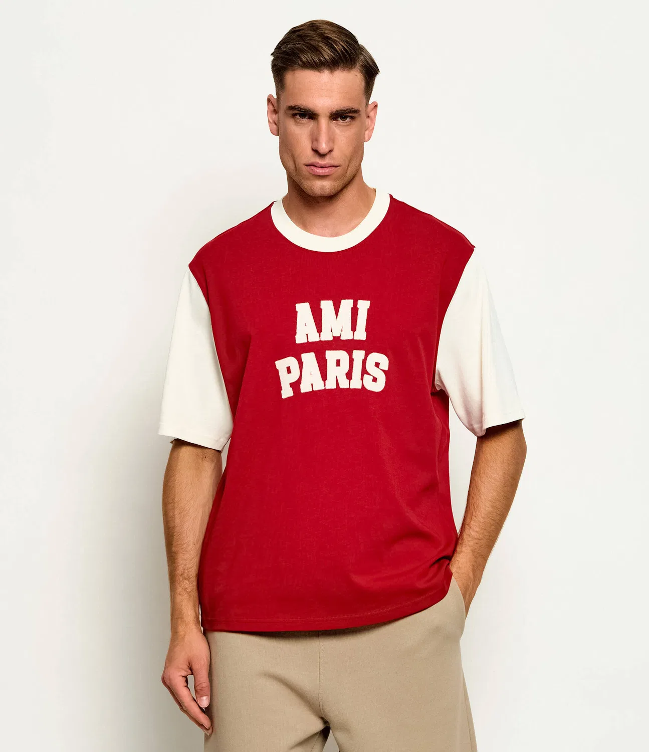 Футболка свободного кроя Ami Paris, Rosso