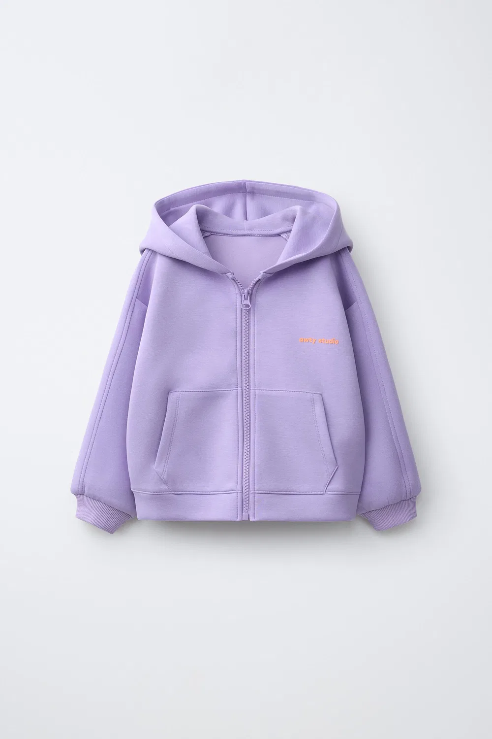 Спортивная толстовка на молнии с тисненым слоганом ZARA, Mauve