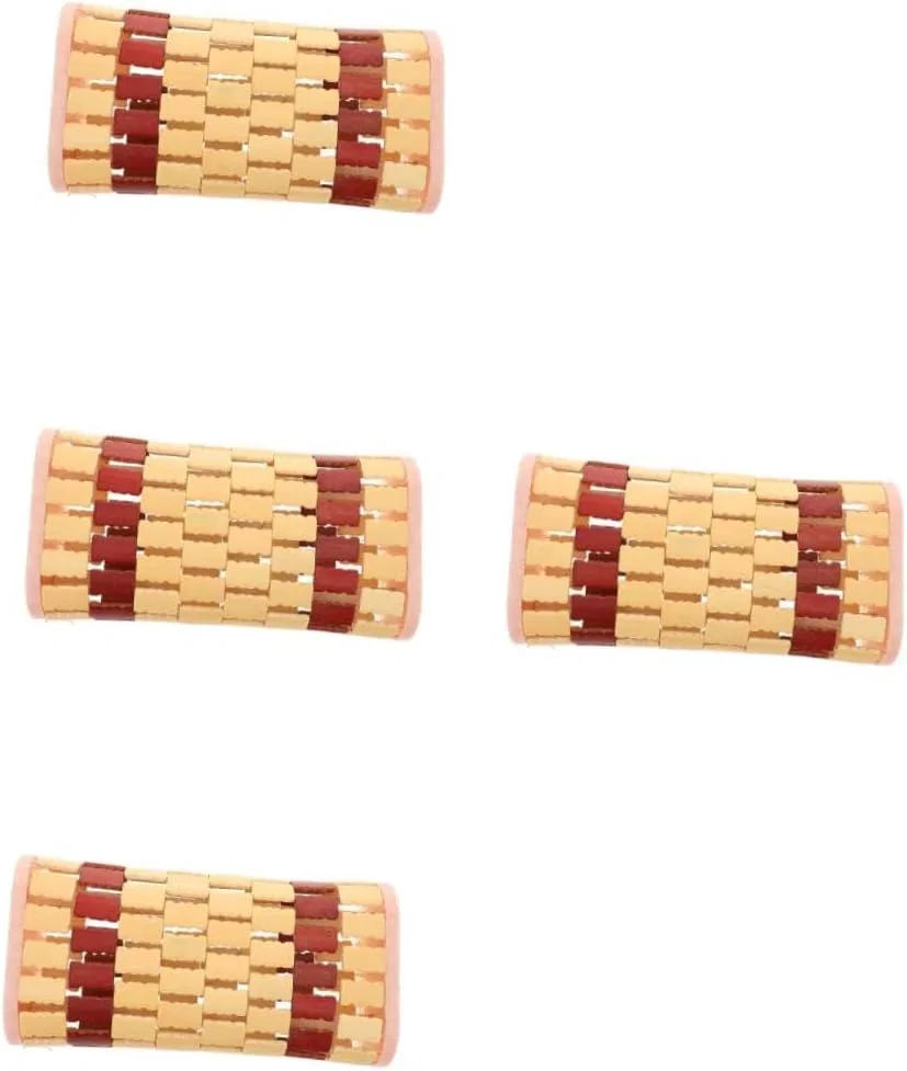 No brand Подушка для шеи из бамбука Healvian, 32x16x8 см