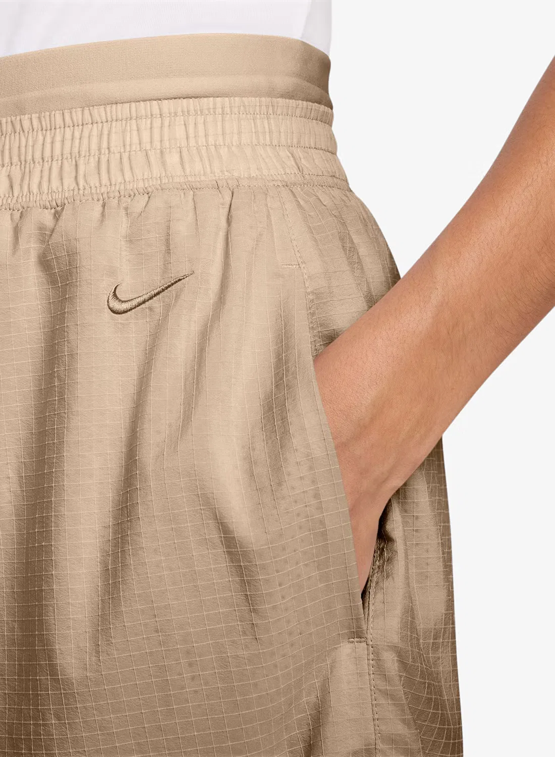Шорты легкие Nike NSW Lightweight Ripstop, лен — фото 4