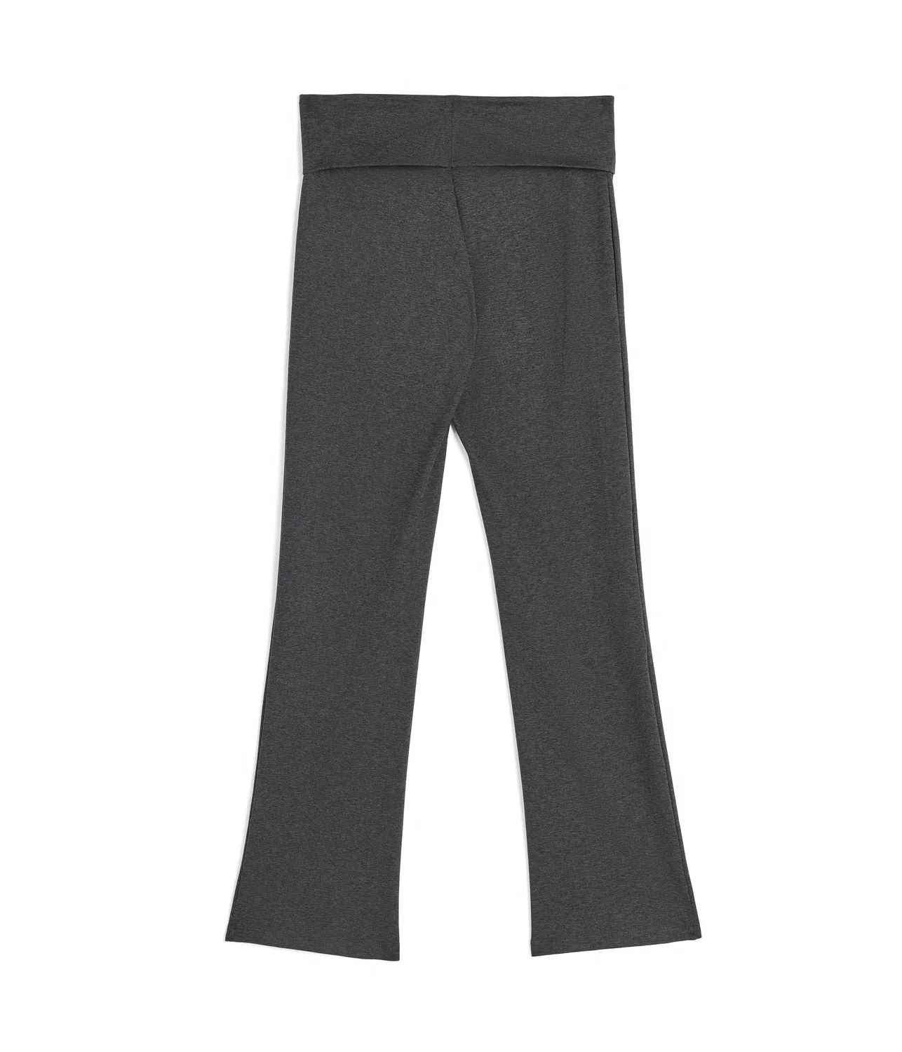 Брюки-клеш с отложным поясом (для детей постарше) Adidas Kids, Black with Grey Melange — фото 2