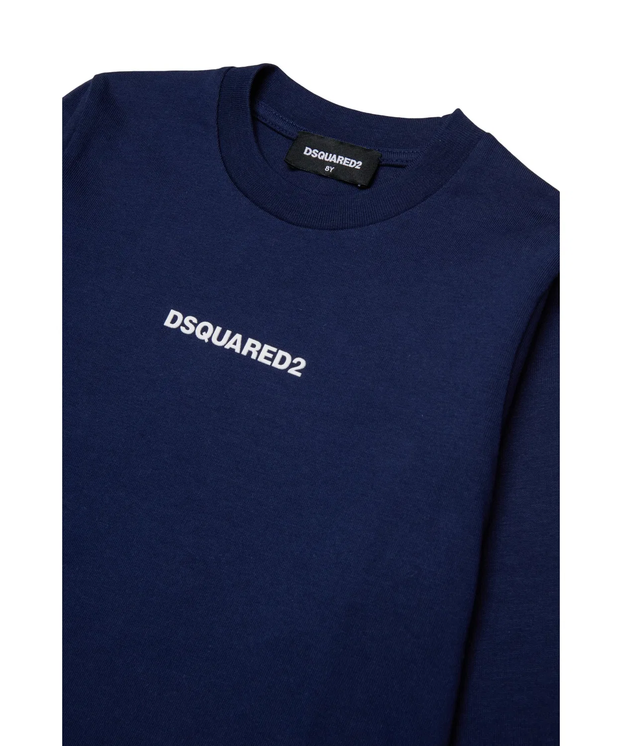 Детская футболка с длинным рукавомс принтом DSQUARED2, Navy — фото 3