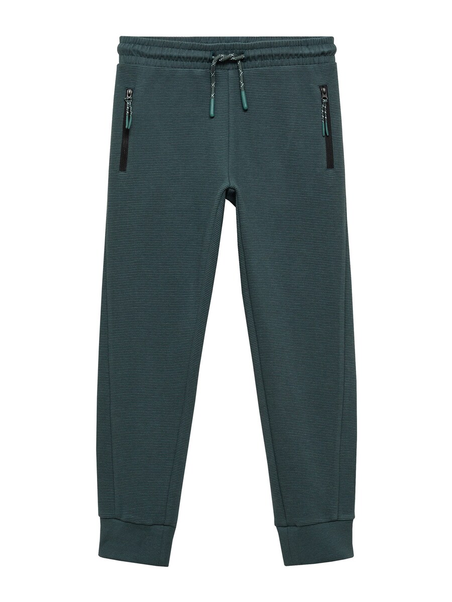 

Спортивные штаны MANGO KIDS Tapered Pants OTOZIP, темно-зеленый