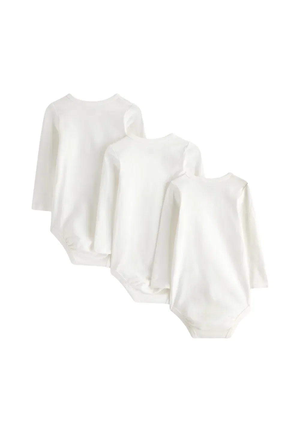 Комплект из 3 боди унисекс - боди Lindex, Light Dusty White — фото 2