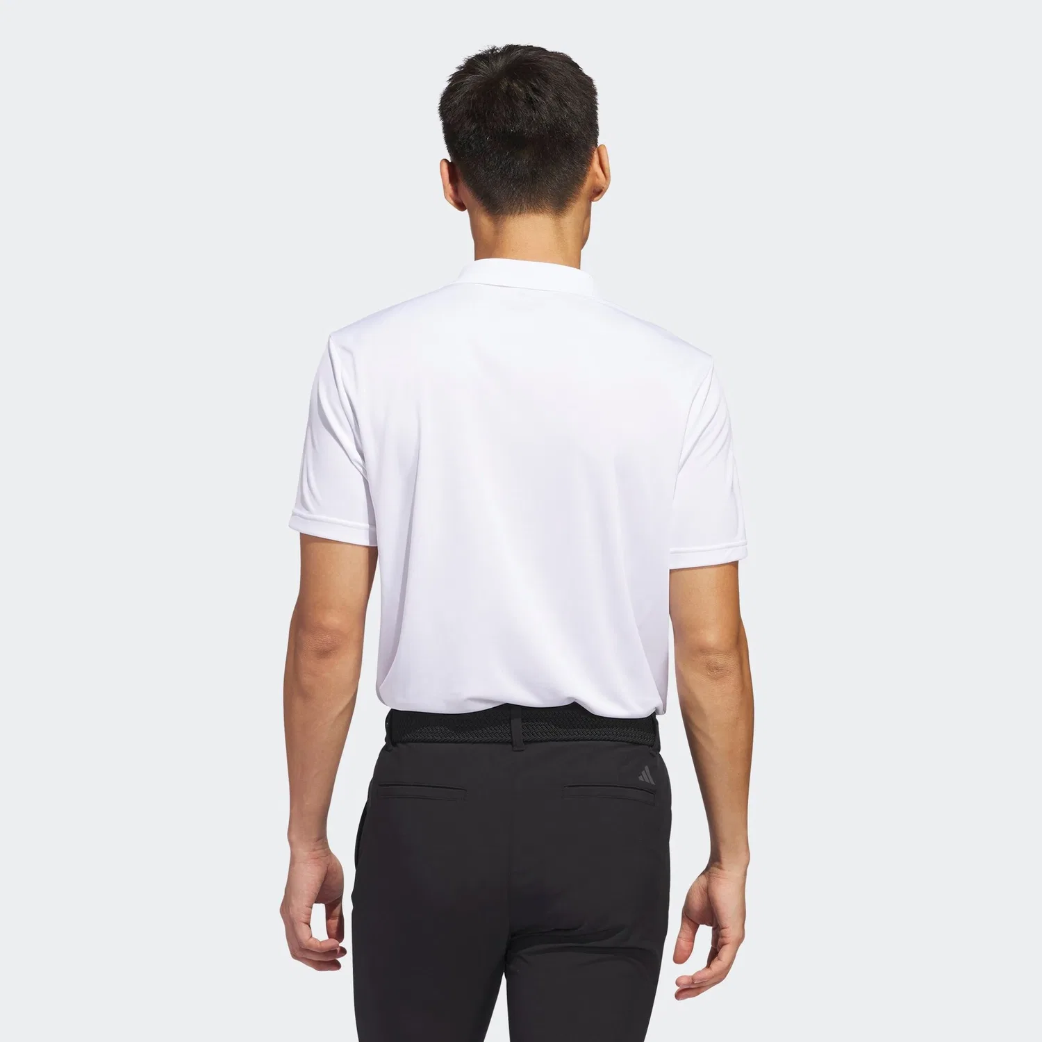 Мужское поло для гольфа с приталенным кроем Adidas Performance, White — фото 3