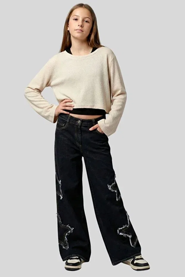Детский комплект из свитшота и топа для девочек Ww Waka Waka Kids Store, Beige — фото 3