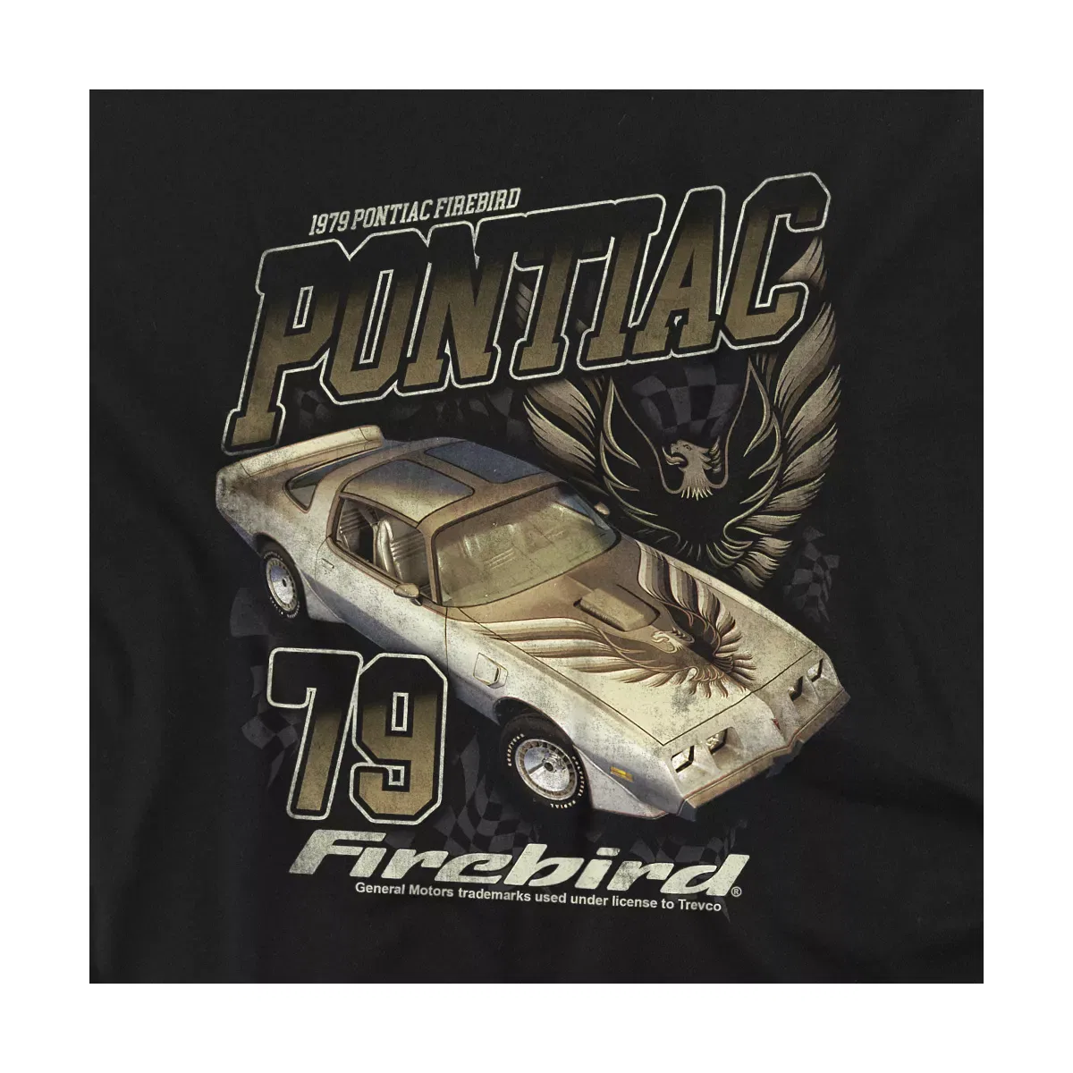 Детский боди с коротким рукавом Pontiac Firebird Racer Chevrolet, Black — фото 2