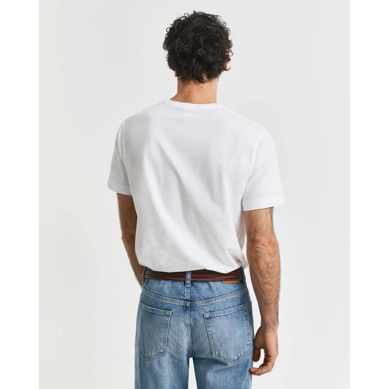 Детская хлопковая футболка Gant, White — фото 3