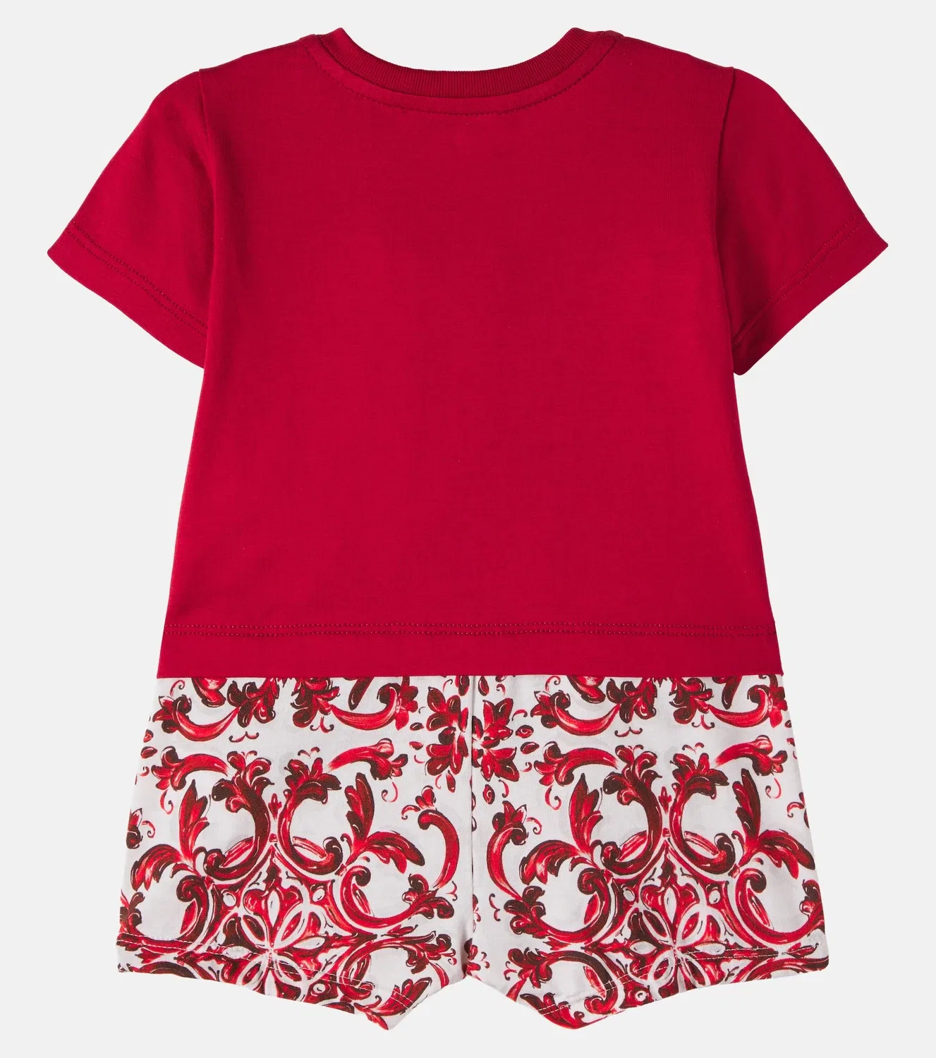 Комбинезон хлопковый Dolce&Gabbana Kids, красный — фото 3