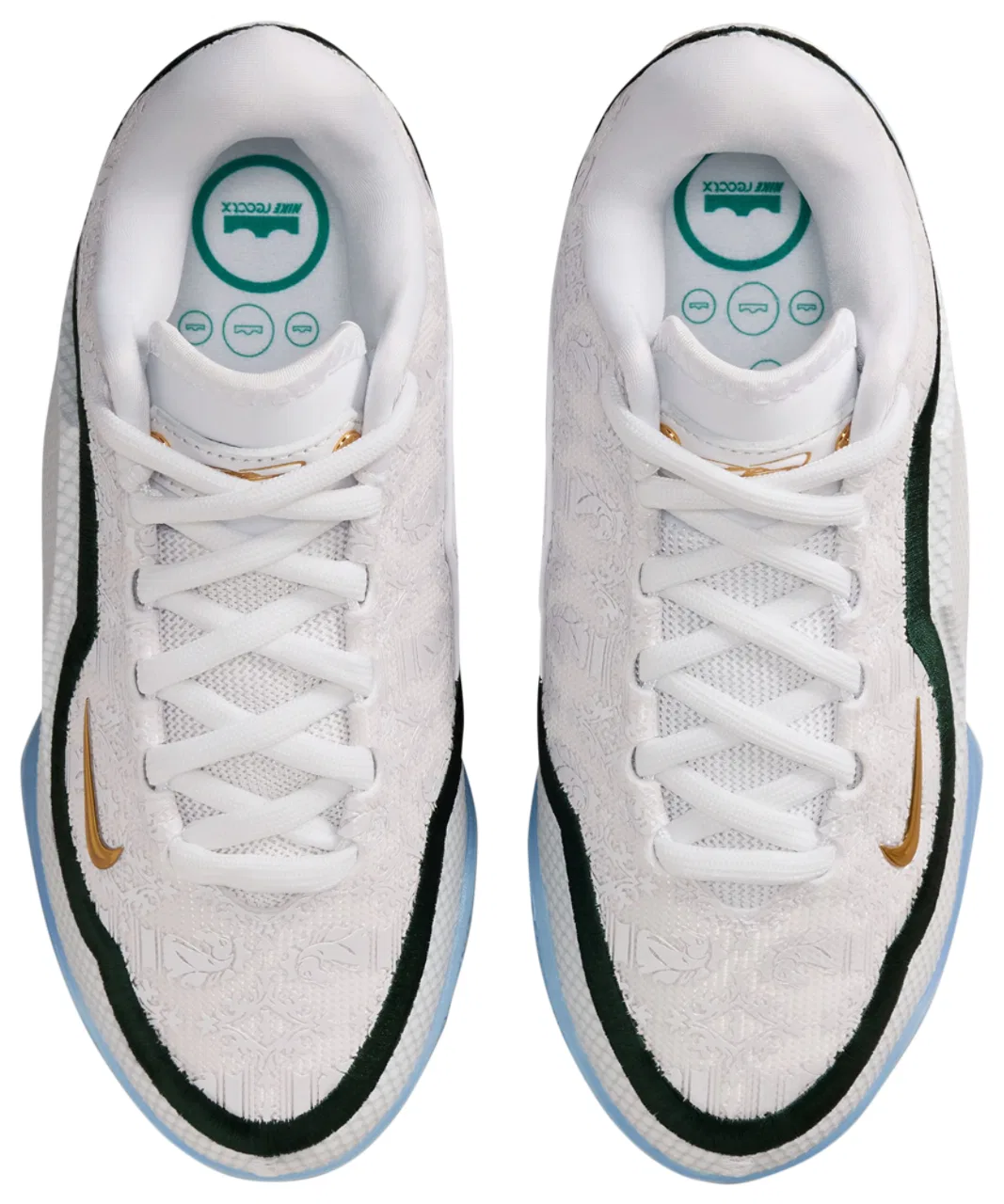 Кроссовки для мальчиков LeBron XXIII Nike, цвет White/Smoke Grey/Stadium Green — фото 4