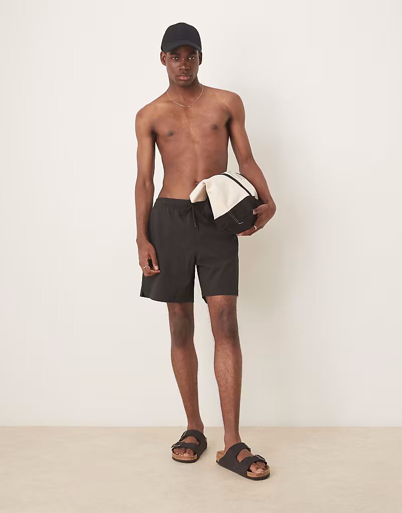 

Купальники Abercrombie & Fitch, 7"" короткие, черного цвета